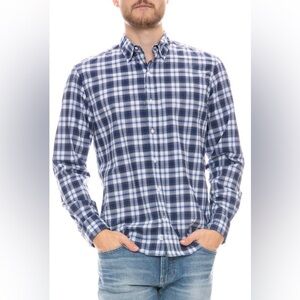 FRANK & EILEEN Linen Finbar Plaid shirt , sz : large